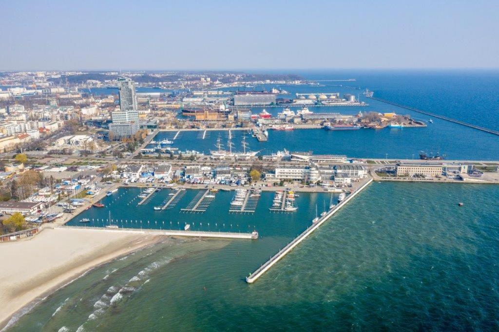 Ferienwohnung Apartament W Sea Towers Z Pieknym Widokiem Gdynia Exterior foto